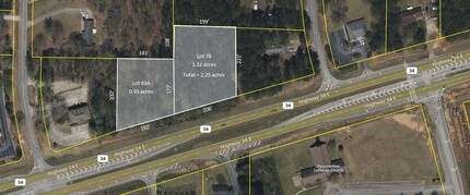 Lots 63A & 78 Highway 34 E., Newnan, GA - aerial  map view