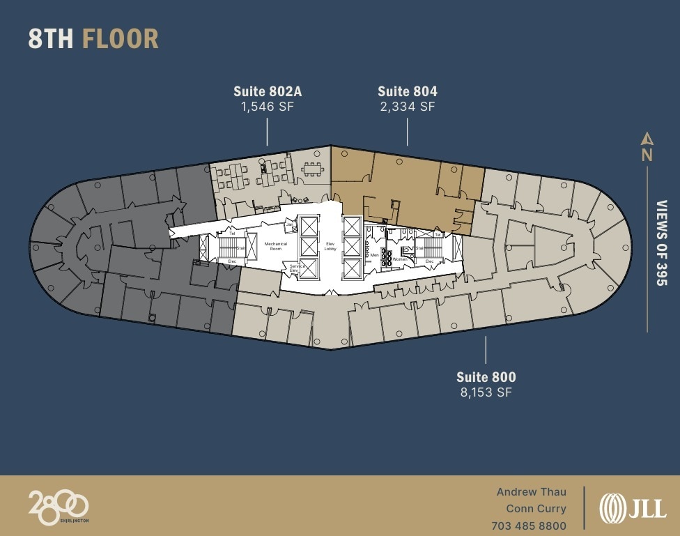 2800 S Shirlington Rd, Arlington, VA for lease Floor Plan- Image 1 of 1