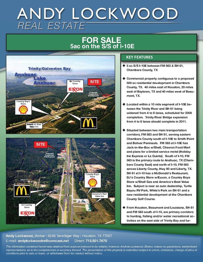 24000 I10 E, Wallisville, TX 77597 Land for Sale