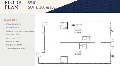 5860 El Camino Real, Carlsbad, CA for lease Floor Plan- Image 2 of 2