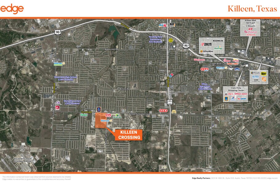 3404 W Stan Schlueter Loop, Killeen, TX for lease - Aerial - Image 2 of 5