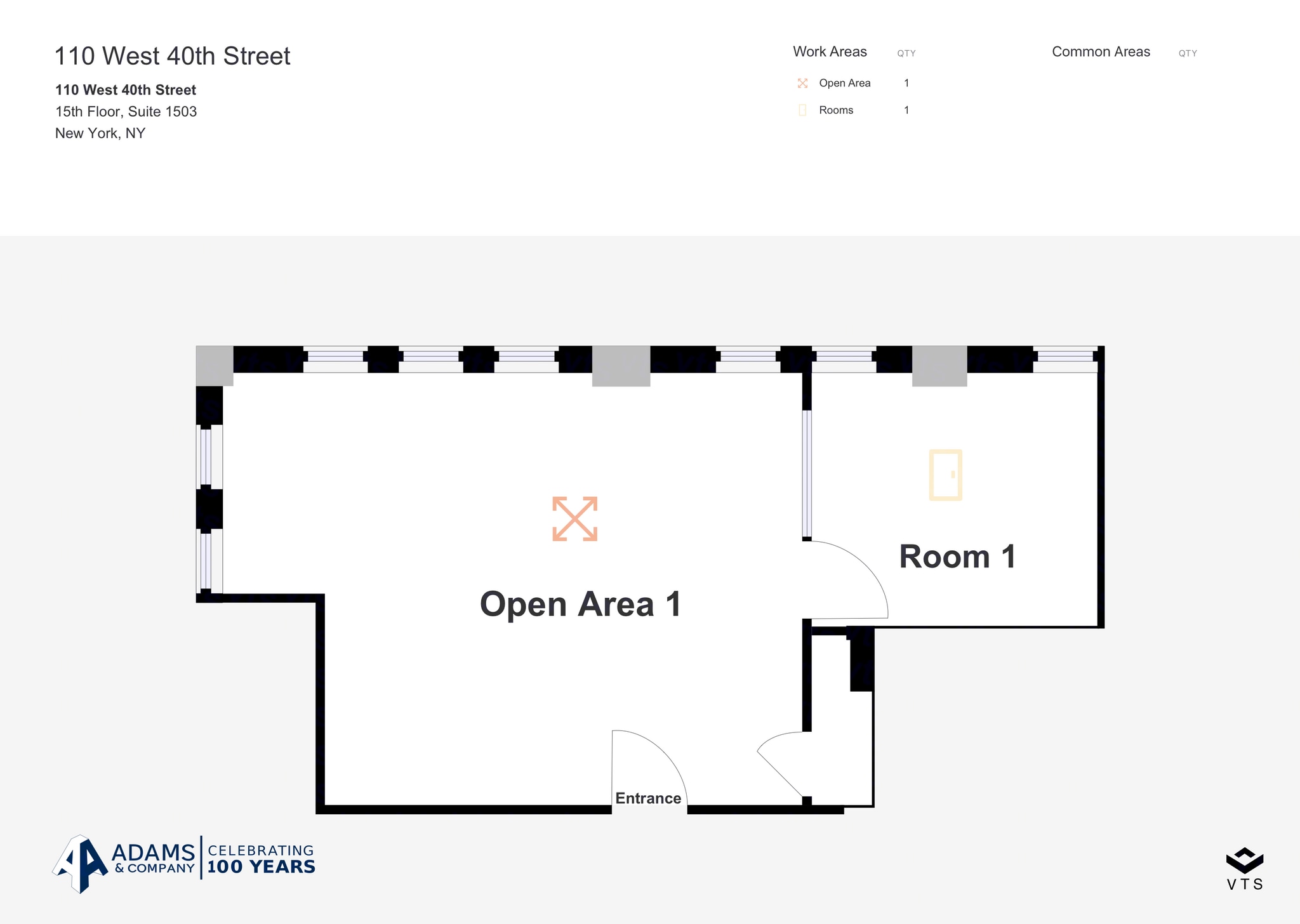 110 W 40th St, New York, NY for lease Floor Plan- Image 1 of 4