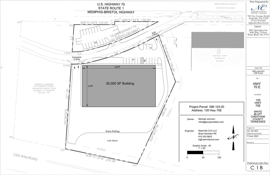 130 US 70 Hwy E, White Bluff, TN for sale - Site Plan - Image 3 of 3