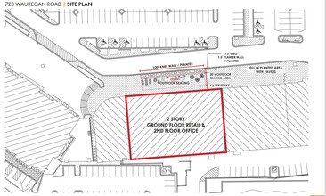 720-730 Waukegan Rd, Deerfield, IL for lease Site Plan- Image 1 of 2