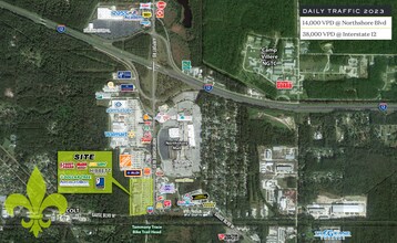 127 Northshore Blvd, Slidell, LA - AERIAL map view