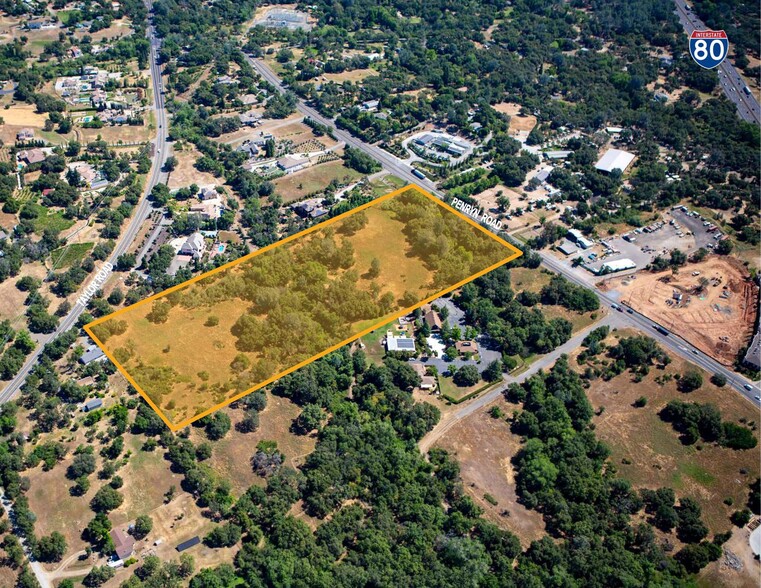 West side of Penryn Road ±0.3 miles north of I-80, Penryn, CA for sale - Aerial - Image 2 of 2