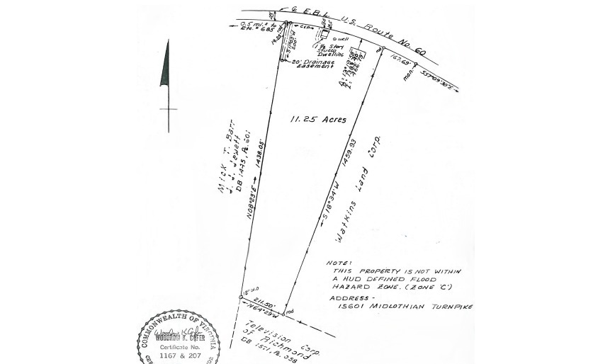 15601 Midlothian Tpke, Midlothian, VA for sale - Plat Map - Image 2 of 2