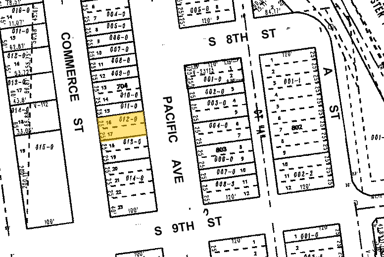 734 Pacific Ave, Tacoma, WA for sale Plat Map- Image 1 of 1