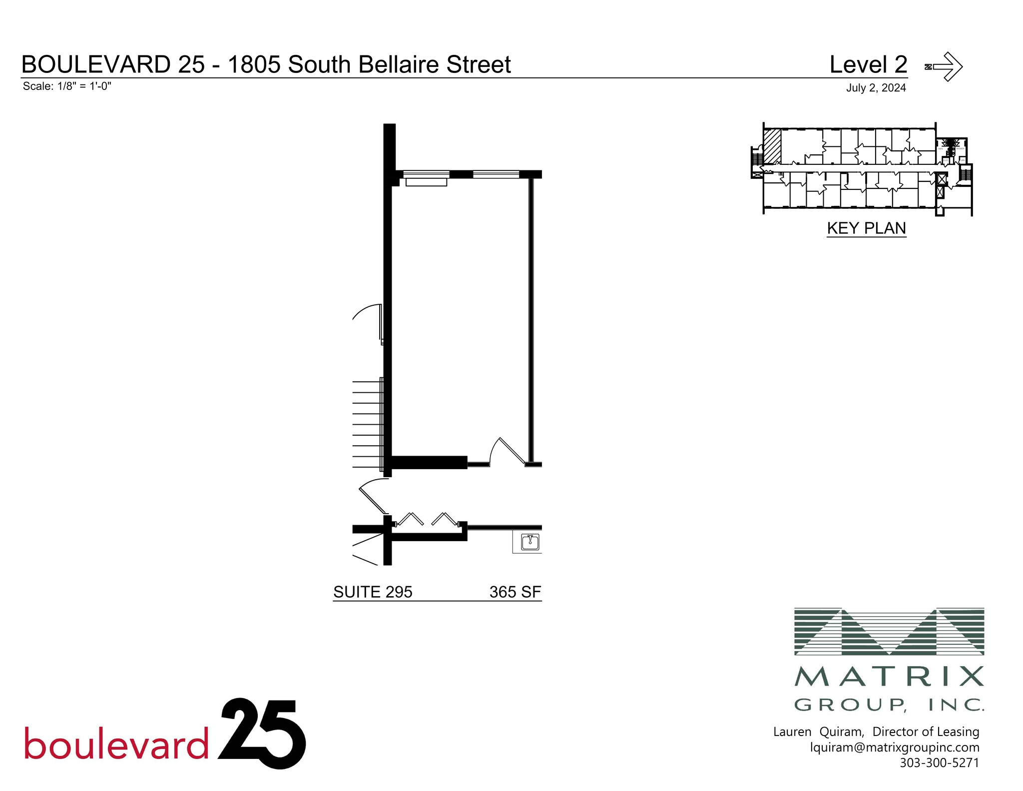 1805 S Bellaire St, Denver, CO for lease Site Plan- Image 1 of 2