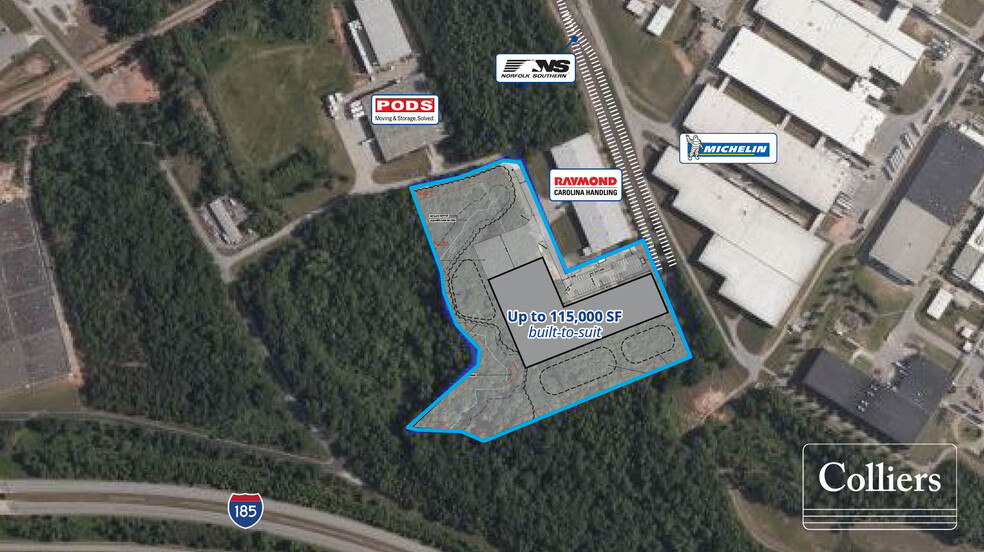 199 Michelin Ct, Piedmont, SC for lease - Aerial - Image 1 of 4