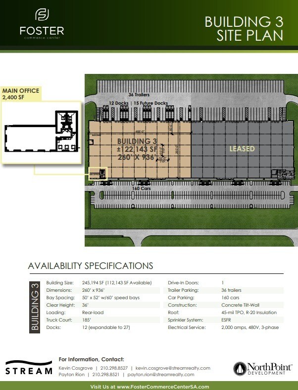 1122 S Foster Rd, San Antonio, TX for lease Floor Plan- Image 1 of 2