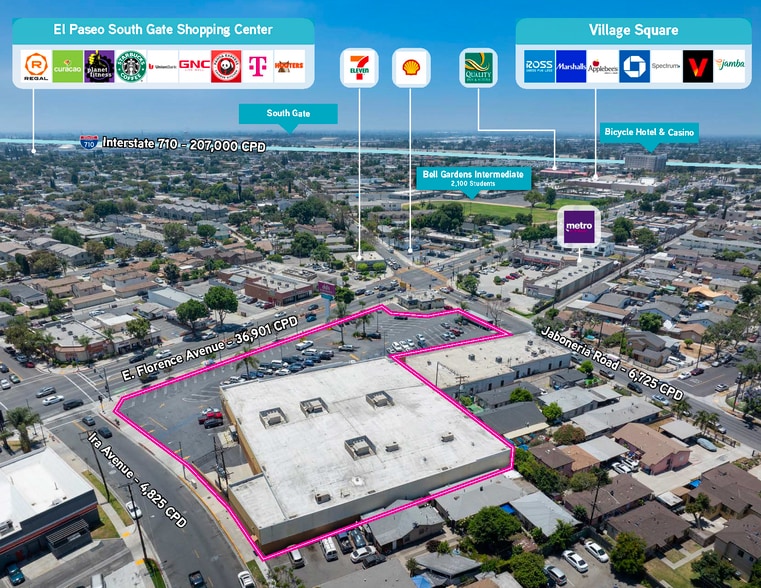 6031-6039 Florence Ave, Bell Gardens, CA for sale - Building Photo - Image 3 of 6