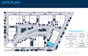 4211 Ponderosa Ave, San Diego, CA for lease Site Plan- Image 2 of 2