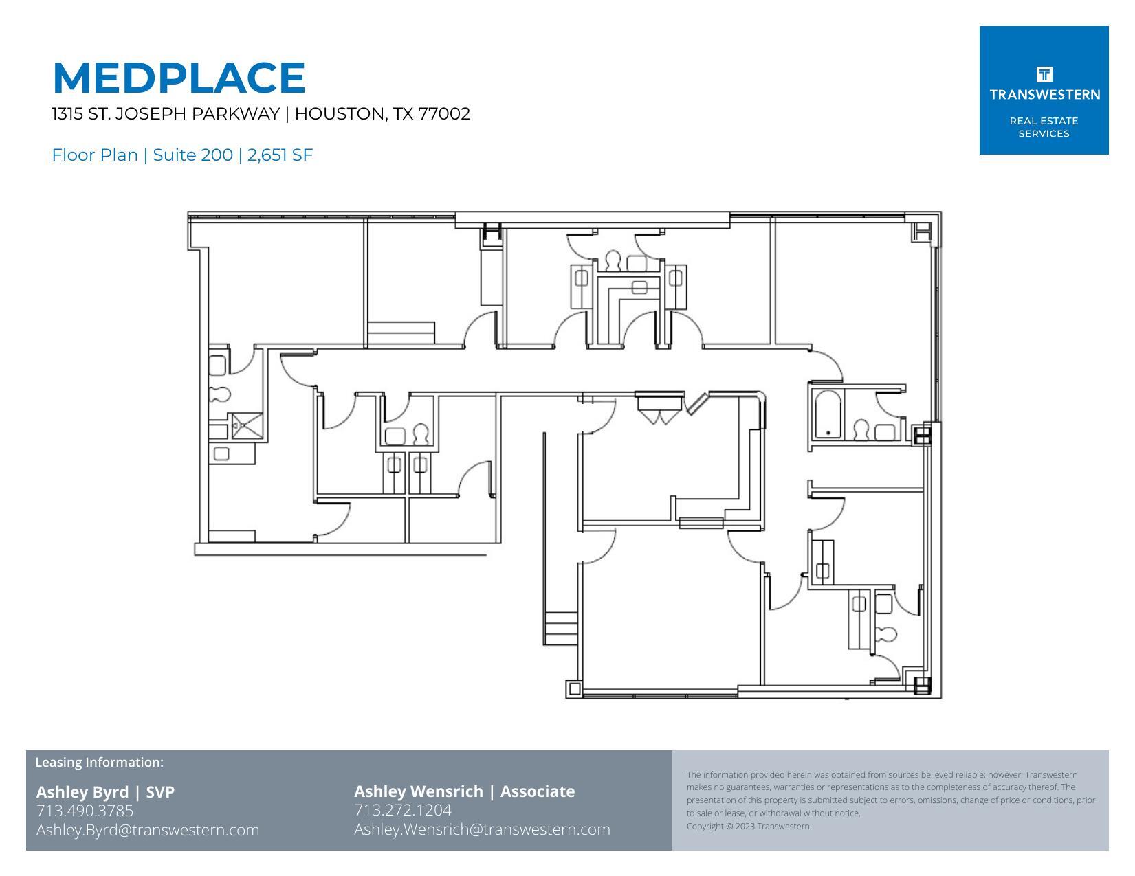 1315 St Joseph Pky, Houston, TX for lease Floor Plan- Image 1 of 1