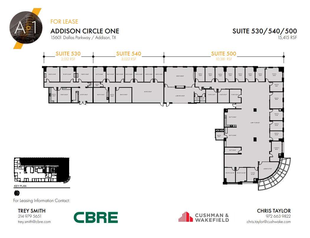 15601 Dallas Pky, Addison, TX for lease Floor Plan- Image 1 of 1