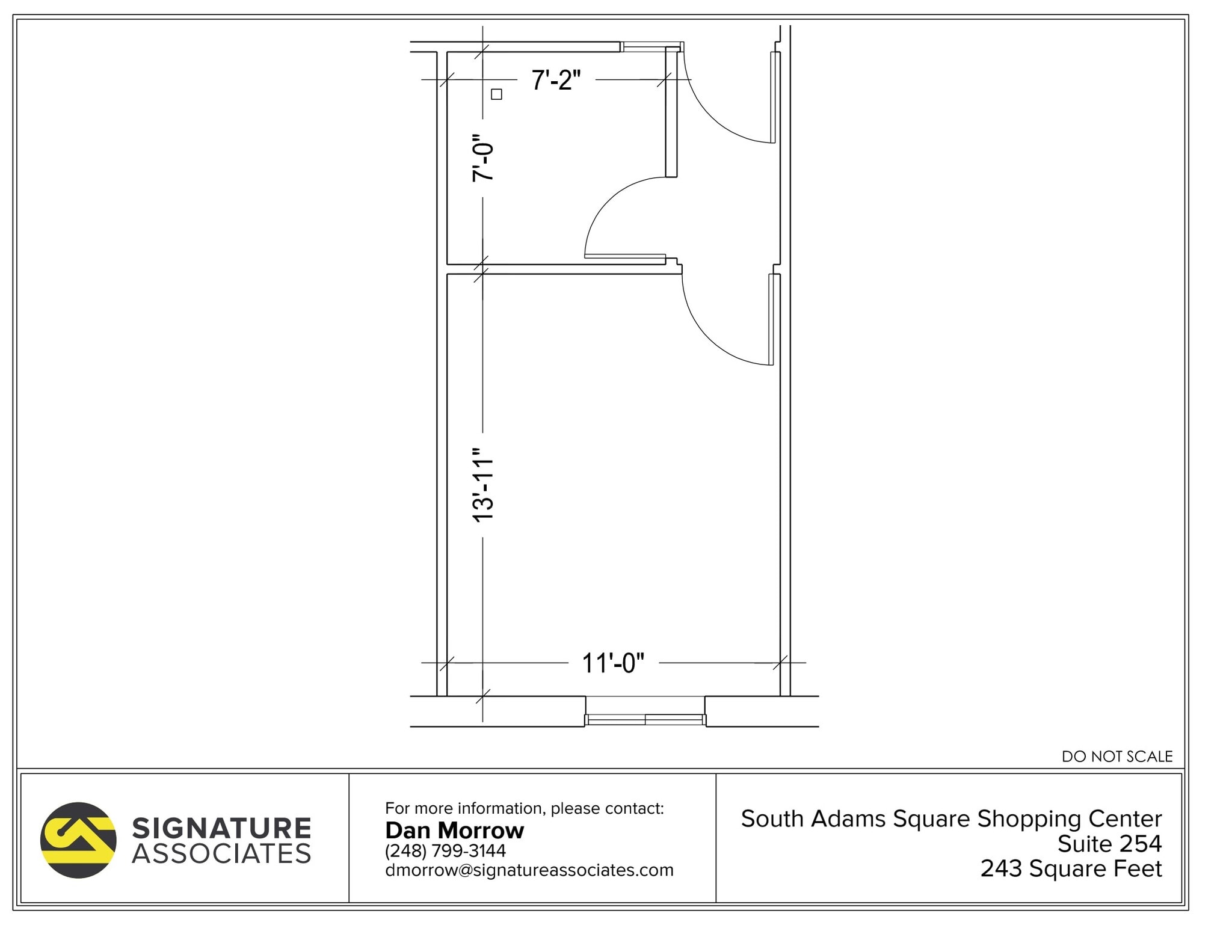 725 S Adams Rd, Birmingham, MI for lease Floor Plan- Image 1 of 1