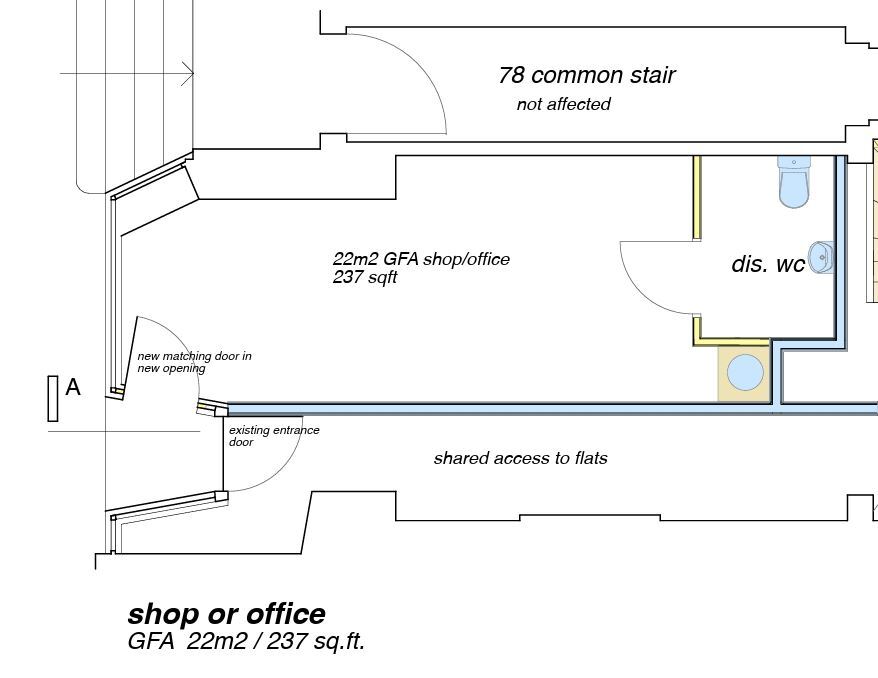 78B Queen St, Edinburgh for lease Floor Plan- Image 1 of 1