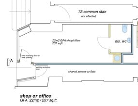 78B Queen St, Edinburgh for lease Floor Plan- Image 1 of 1
