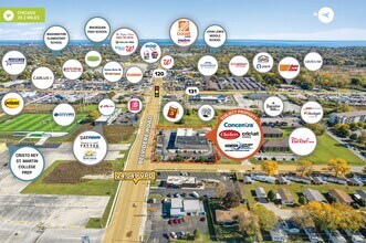 3035-3043 Belvidere Rd, Waukegan, IL - AERIAL  map view