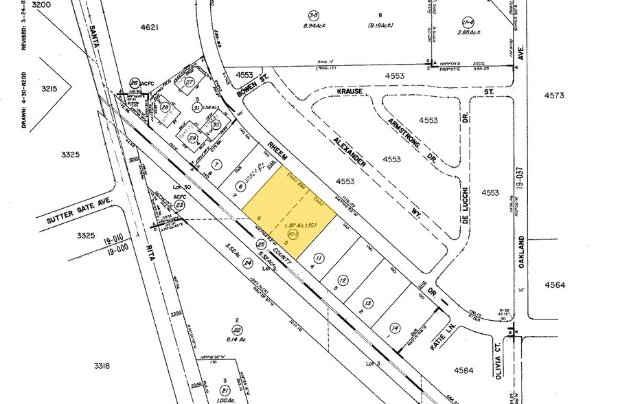 2142-2150 Rheem Dr, Pleasanton, CA for lease - Plat Map - Image 2 of 2