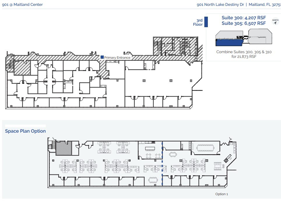 901 N Lake Destiny Dr, Maitland, FL for lease Floor Plan- Image 1 of 1