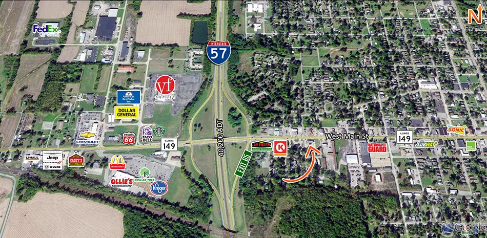 1102 W Main St, West Frankfort, IL for sale - Aerial - Image 2 of 5