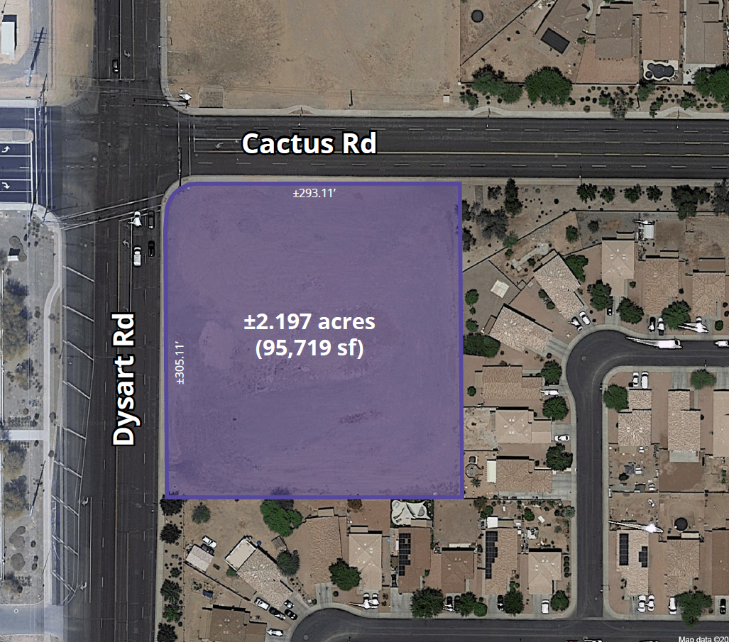 SEC of W Cactus Rd & N Dysart Rd, El Mirage, AZ for lease Building Photo- Image 1 of 7