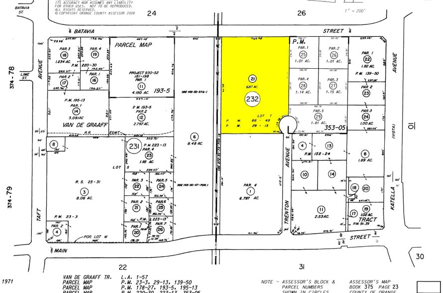 1440-1472 N Batavia St, Orange, CA for lease - Plat Map - Image 2 of 6