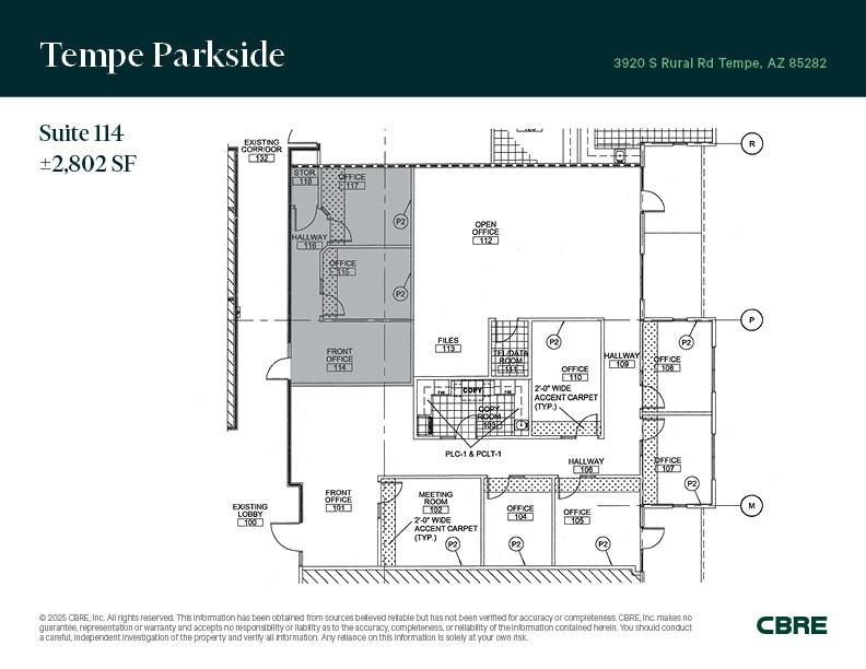 3920 S Rural Rd, Tempe, AZ for lease Floor Plan- Image 1 of 7