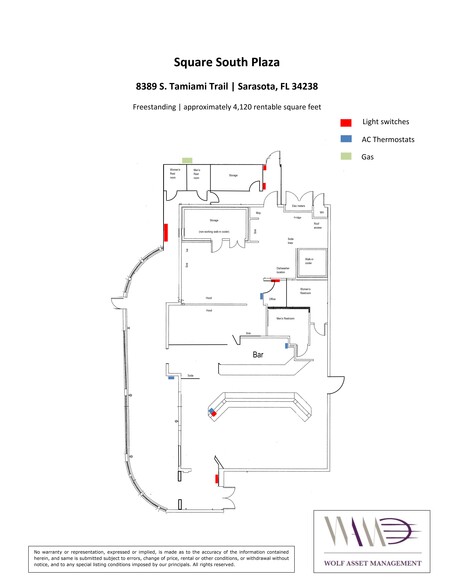 8389 S Tamiami Trl, Sarasota, FL for lease - Site Plan - Image 2 of 2