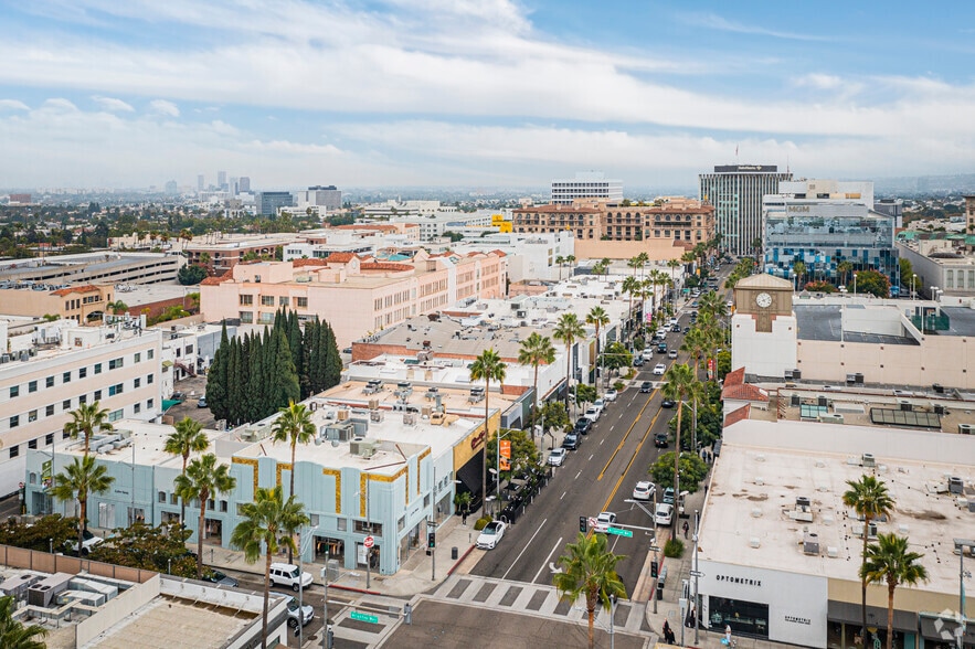 356-358 N Beverly Dr, Beverly Hills, CA for lease - Aerial - Image 2 of 3