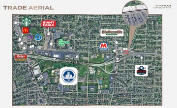 803 30th St NE, Canton, OH - Aerial map view