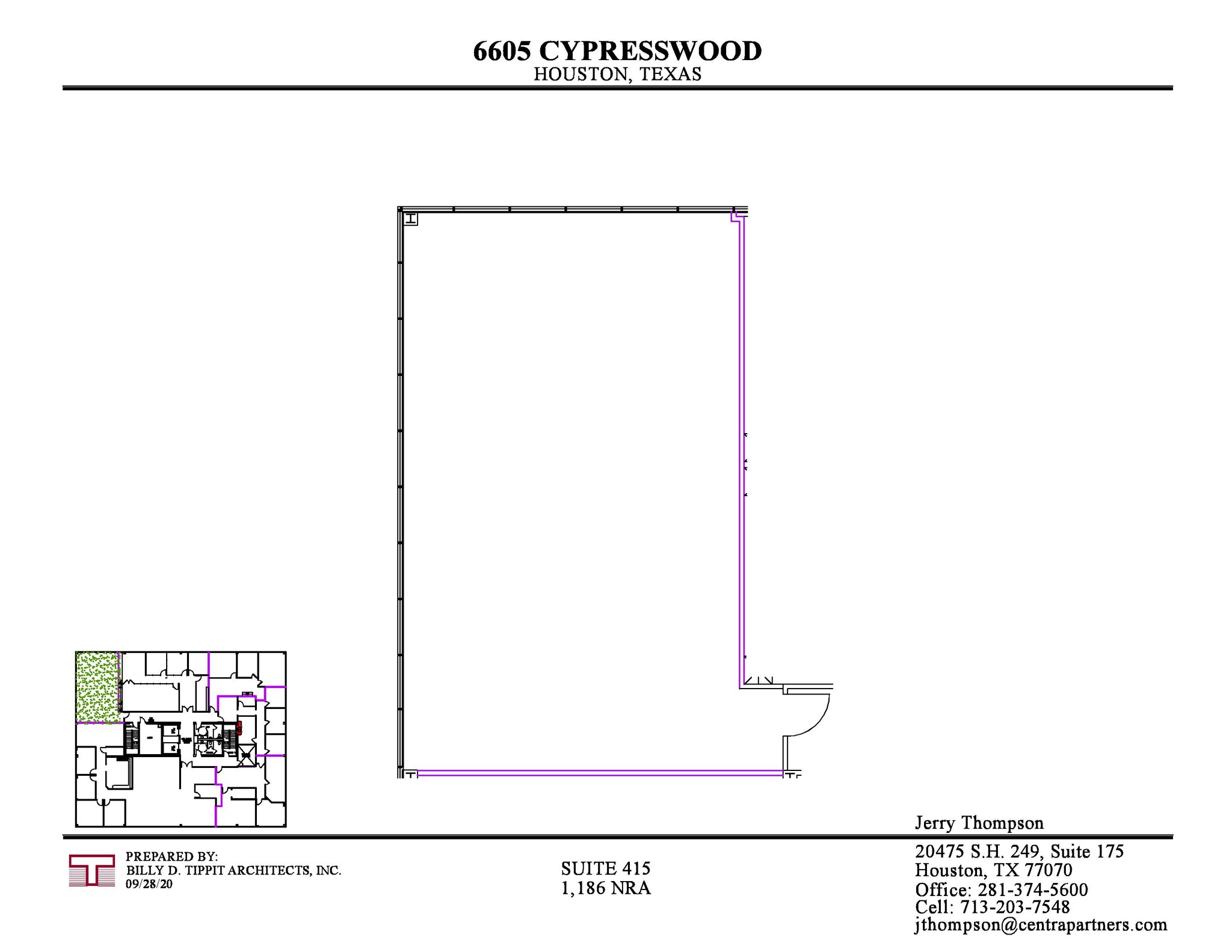 6605 Cypresswood Dr, Spring, TX for lease Floor Plan- Image 1 of 7