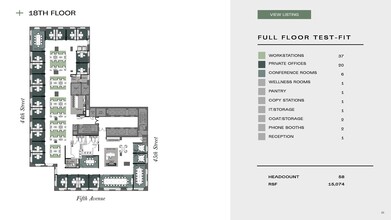 530 Fifth Ave, New York, NY for lease Floor Plan- Image 1 of 4