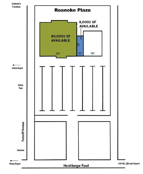 2911-2917 Hershberger Rd NW, Roanoke, VA for lease - Building Photo - Image 2 of 2