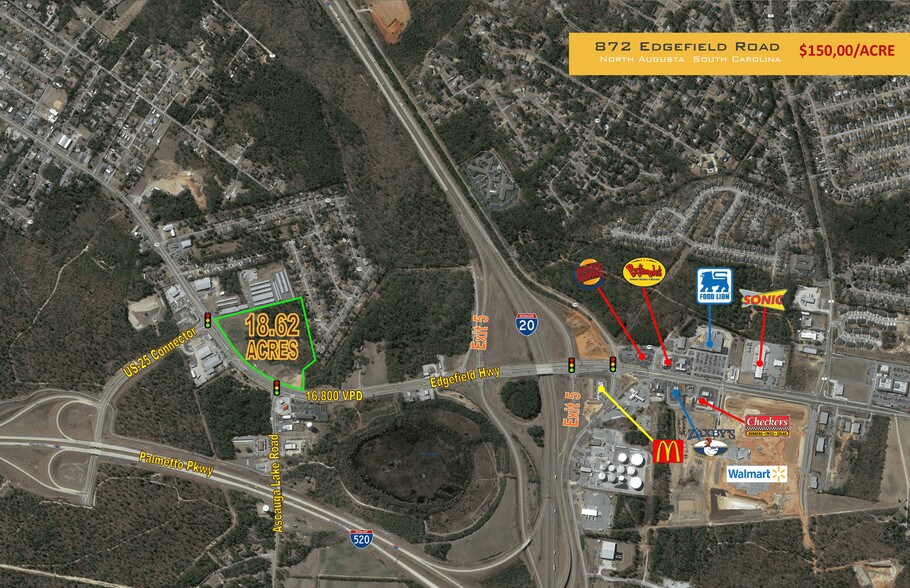 872 Edgefield Rd, North Augusta, SC for sale - Building Photo - Image 1 of 1