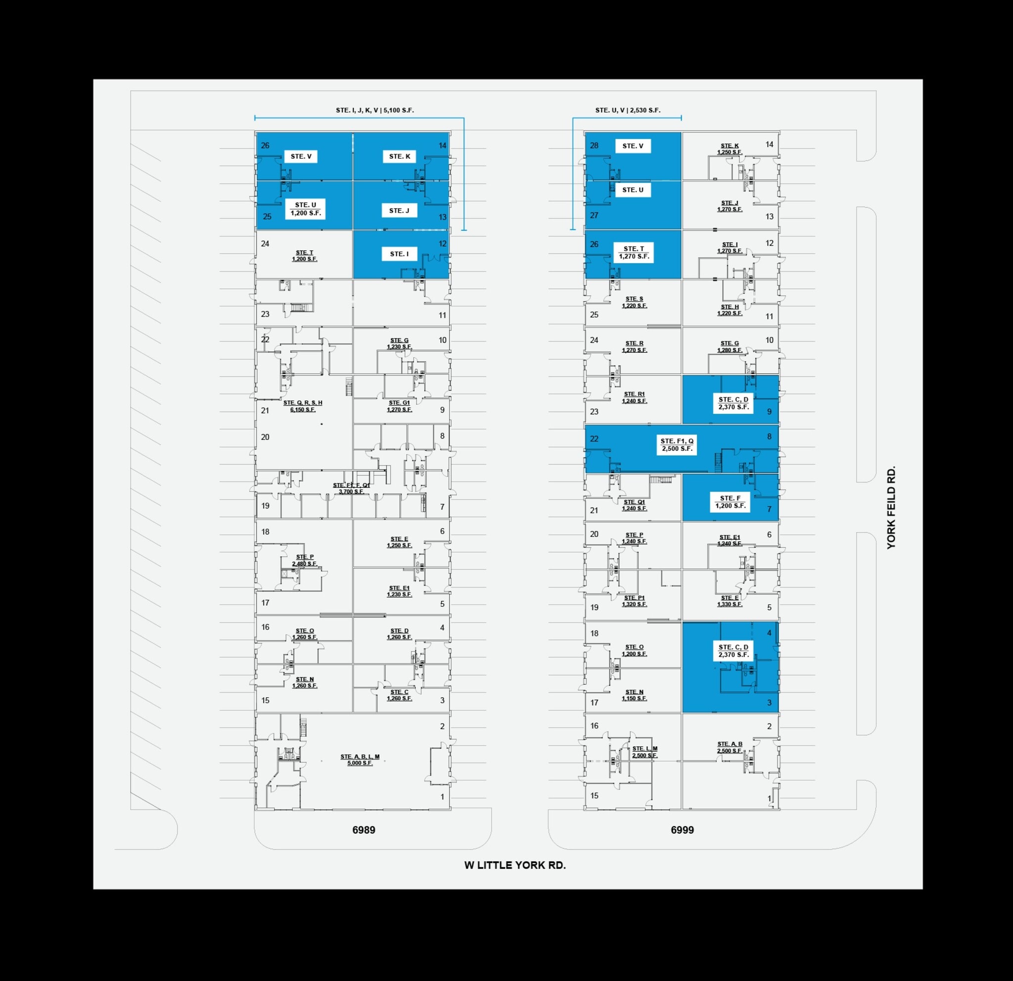 6989 W Little York Rd, Houston, TX for lease Site Plan- Image 1 of 1