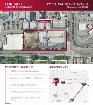 More details for 1713 S California Ave, Monrovia, CA - Land for Sale
