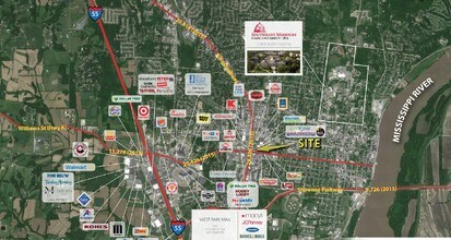 2146-2148 William St, Cape Girardeau, MO - AERIAL map view - Image1