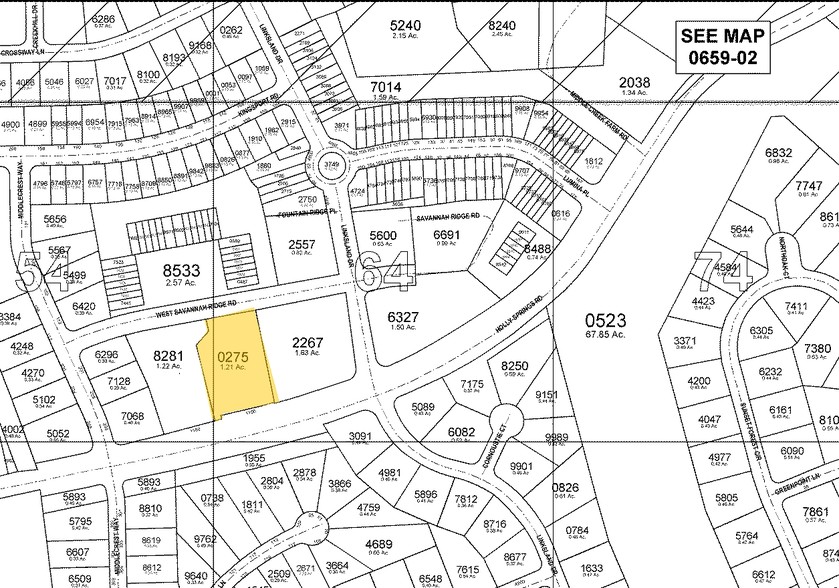 1140 Savannah Ridge Rd, Holly Springs, NC for lease - Plat Map - Image 2 of 29