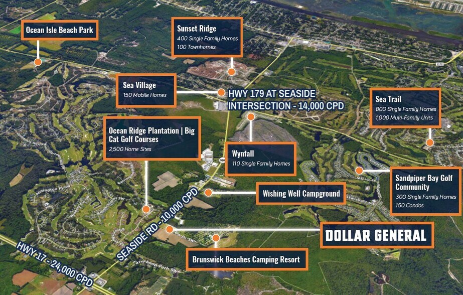 290 Seaside Rd SW, Sunset Beach, NC for sale - Aerial - Image 1 of 1