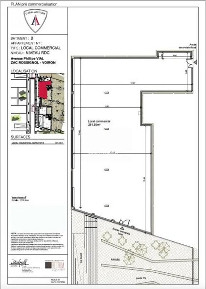 Retail in Voiron for sale - Floor Plan - Image 2 of 2