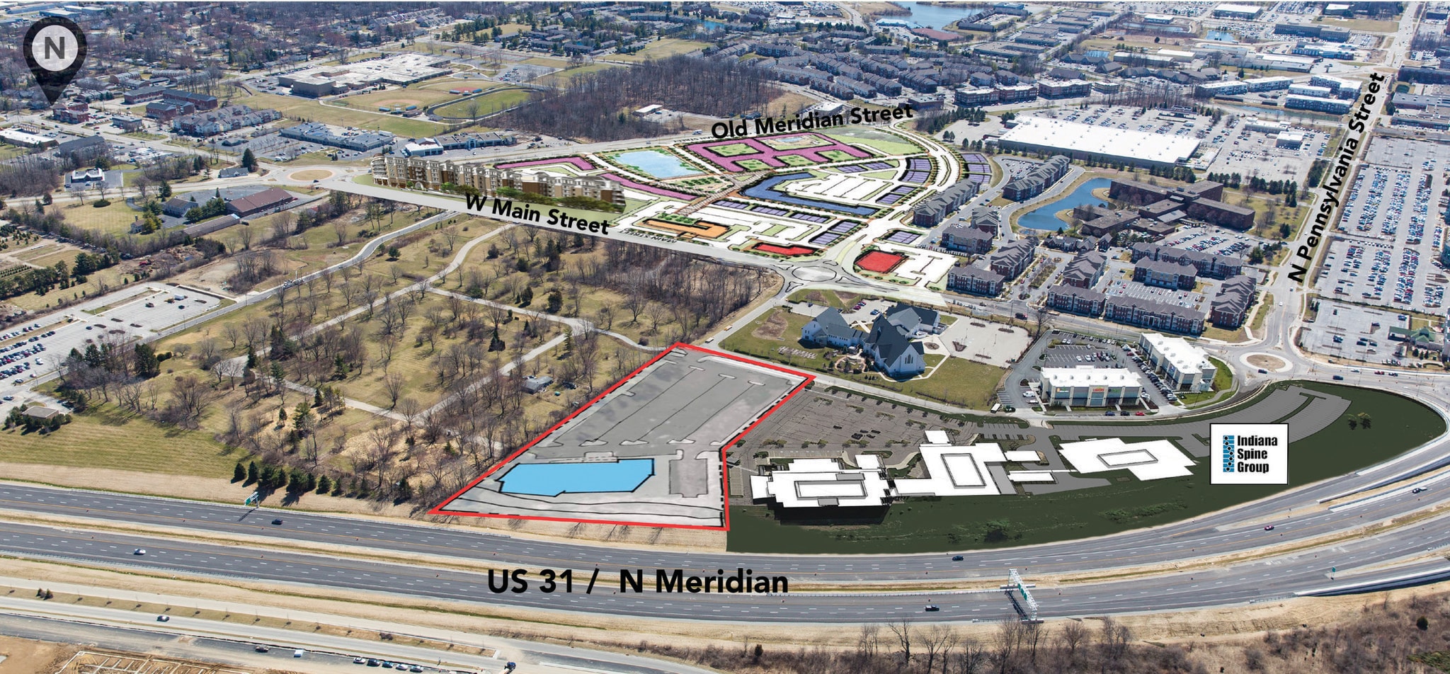 131st St, Carmel, IN for sale Aerial- Image 1 of 1