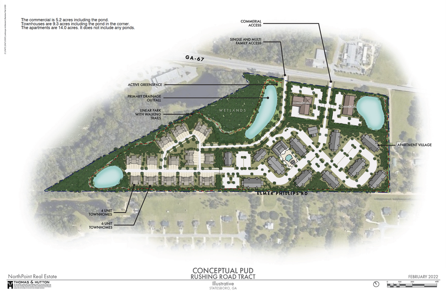 712 Elmer Phillips Rd, Statesboro, GA for sale - Site Plan - Image 2 of 3