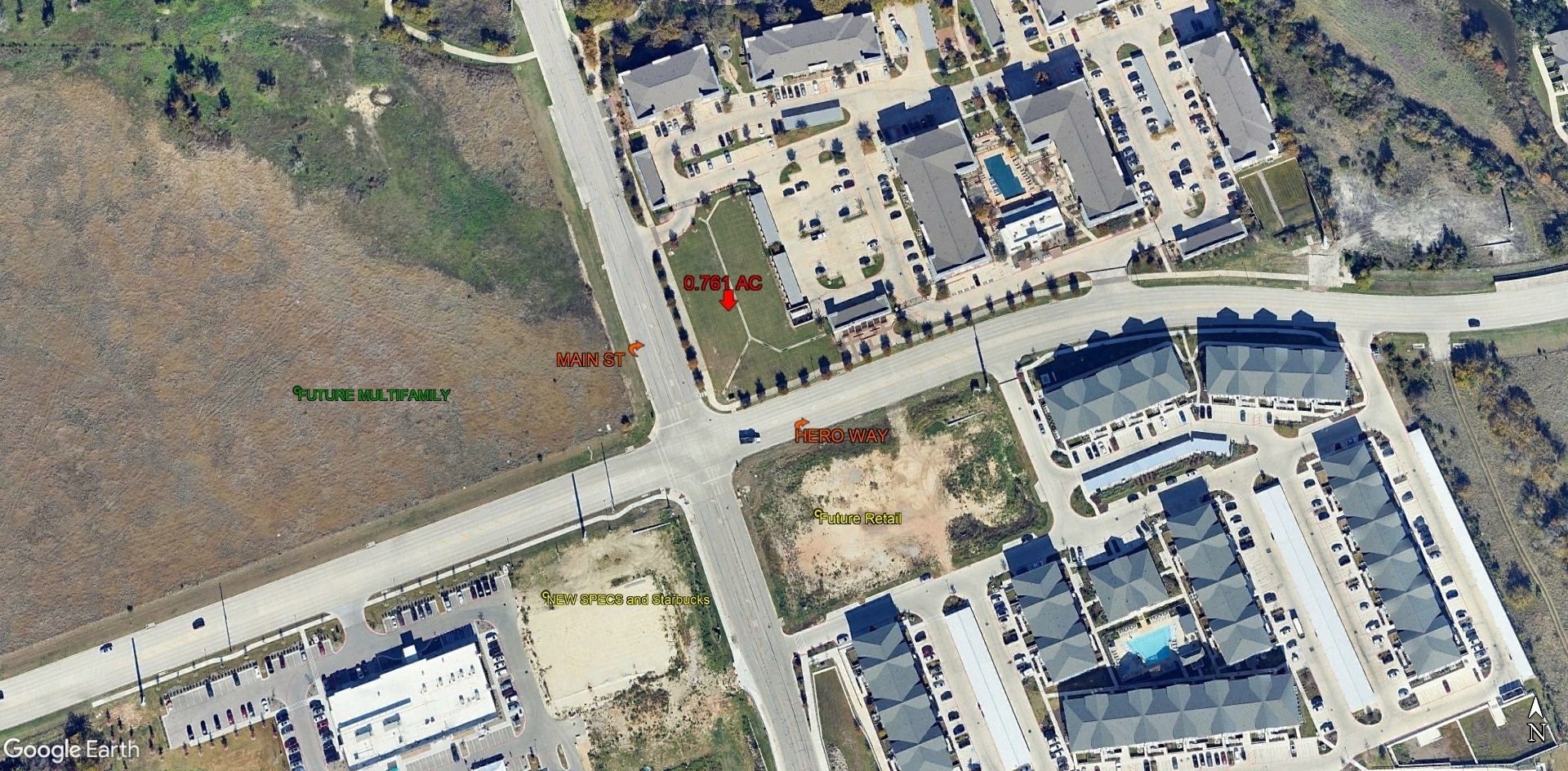 Hero Way, Leander, TX for sale Aerial- Image 1 of 3