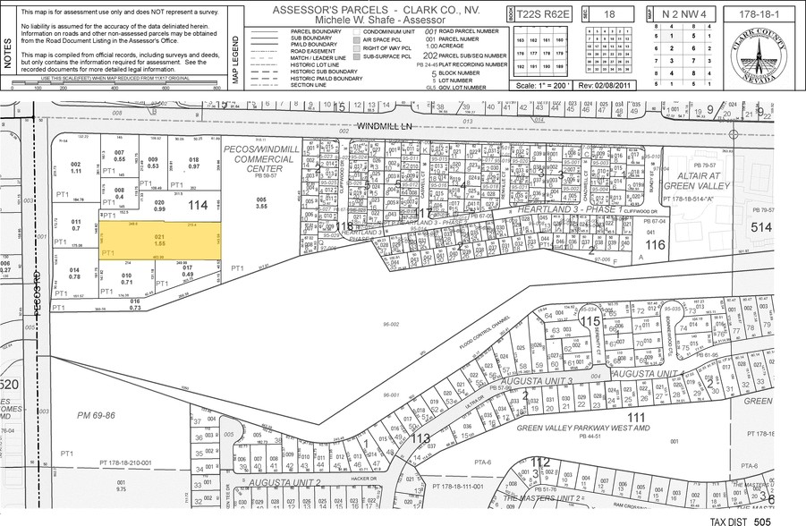 178 N Pecos Rd, Henderson, NV for sale - Plat Map - Image 2 of 7