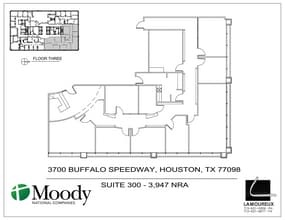 3700 Buffalo Speedway, Houston, TX for lease Floor Plan- Image 1 of 1