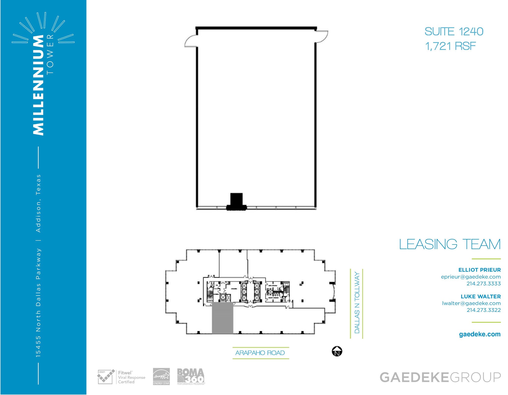 15455 Dallas Pky, Addison, TX for lease Floor Plan- Image 1 of 7