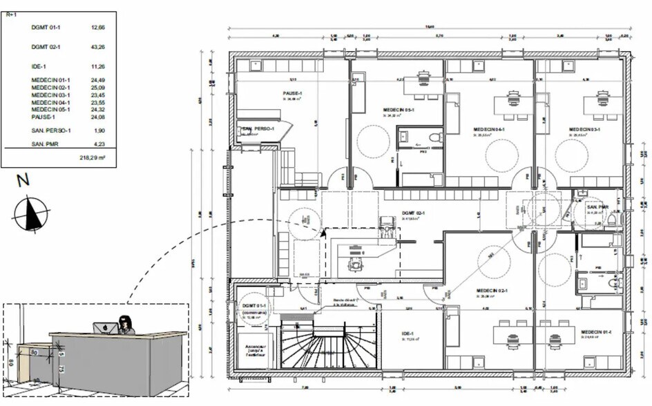 Office in Bourgoin-Jallieu for sale - Floor Plan - Image 2 of 3