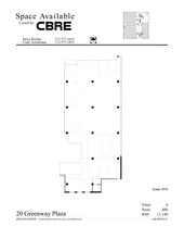 20 Greenway Plz, Houston, TX for lease Site Plan- Image 1 of 1